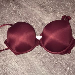Maroon PINK push-up bra 32DD